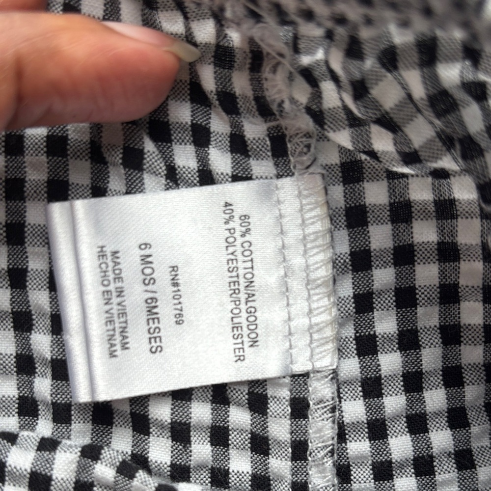 Set of Three Baby Bloomers - Red, Blue, and Black Checkered Size 3-6 months - Picture 4 of 10
